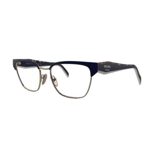 Prada PR 65YV Black / Pale Gold Eyeglasses Frames 53mm 18mm 140mm - AAV-1O1