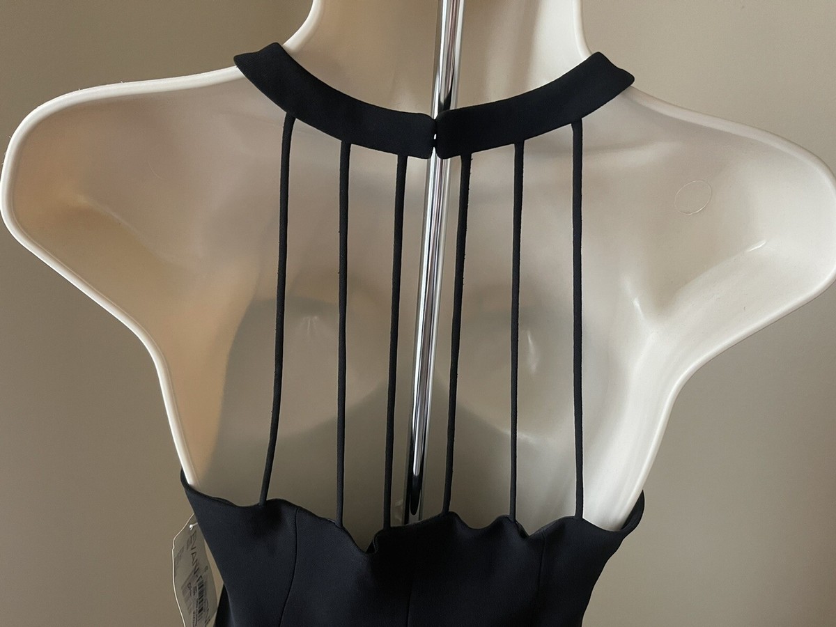 Evan Picone Women's Black Elegant Sleeveless Halter Dress s 6 | eBay