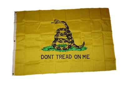 4x6 Embroidered Sewn Gadsden Don't Tread On Me 600D Nylon Flag 4'x6'