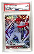 2021 Panini Chronicles Dylan Carlson Phoenix BUILDING BLOCKS rookie card PSA 9