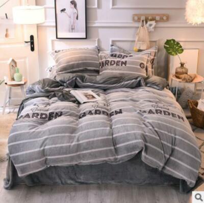 3D Black English ZHUA3950 Bed Pillowcases Quilt Duvet Cover Set Queen King Zoe
