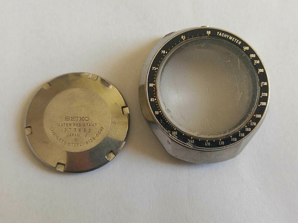 Vintage SEIKO BULLHEAD Chronograph 6138-0040 CASE BLACK