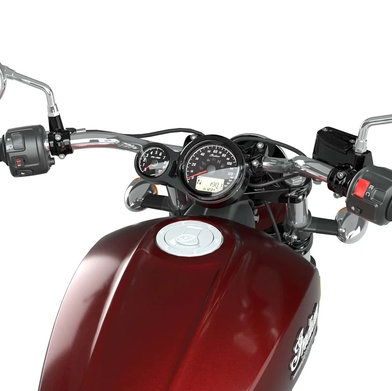 Indian Motorcycle Black Black Tachometer for 2015-2024 Scout Models   2889304-01 Foto 3 de 4