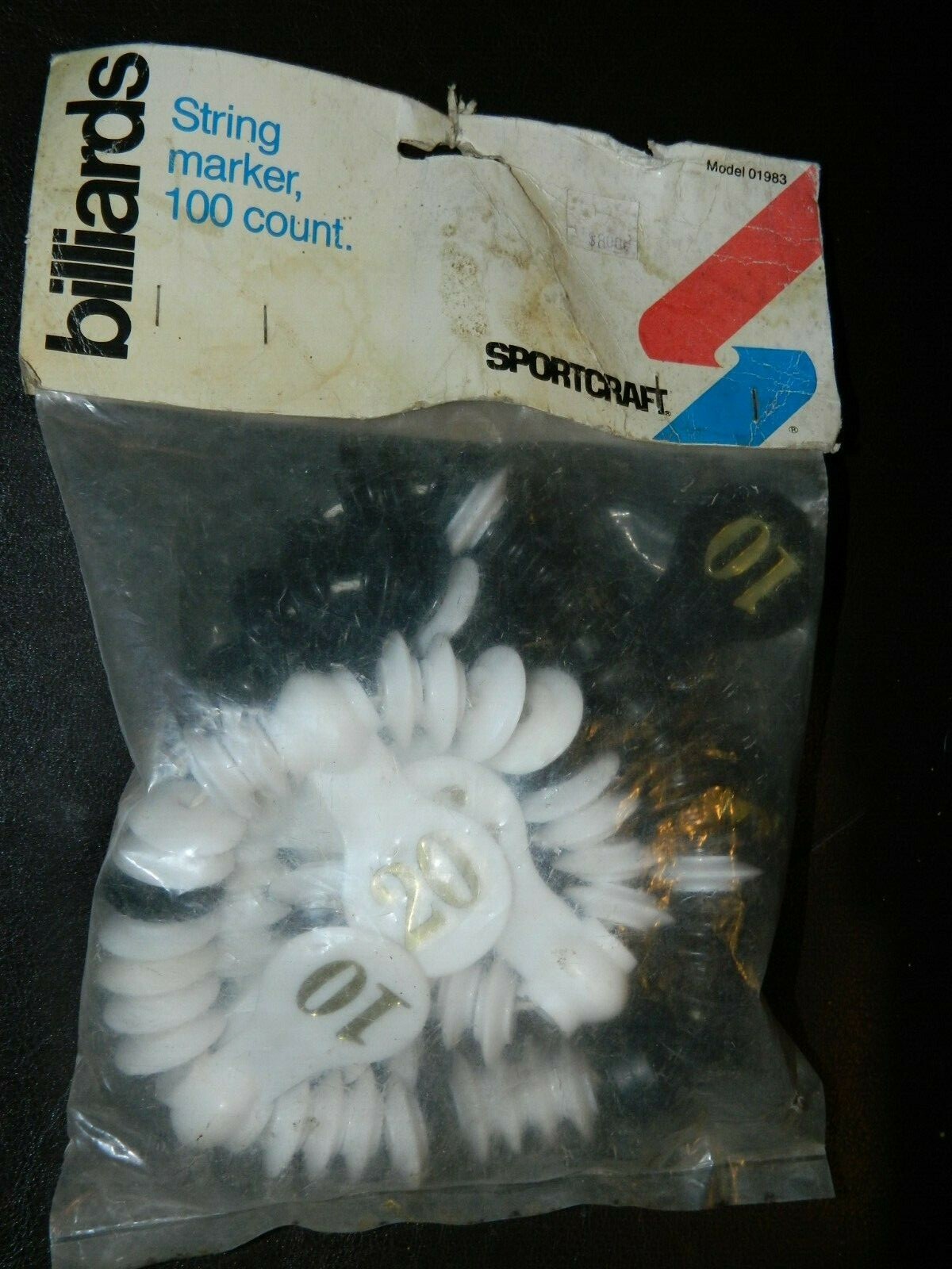 Sportcraft Plastic Scoring Hanging Score Beads Pool Billiards Hang Bead