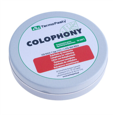 KALAFONIA Kolophonium aktiv 40ml Flussmittel No Clean RMA Löten Metallbox