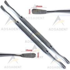 2 Dental Bone File Miller Filler Cross-Cut-Straight Surgical Instrument CE