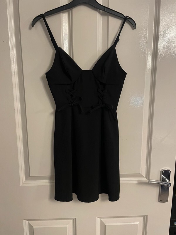 Missguided Cutout Dress Black Size 4 | eBay UK