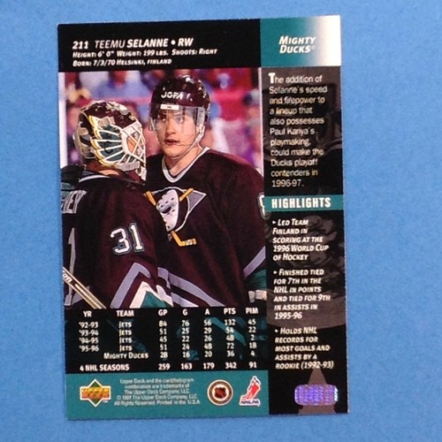 1996-97 Upper Deck #23 #43 #61 #63 #108 #121 #211 222 240 256 299 321 347 U-PICK - Bild 39 von 74
