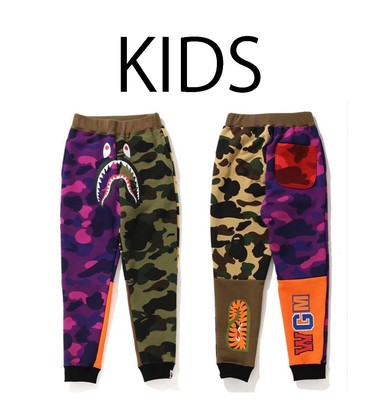 camo bape pants