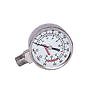 Kleinn Air Horn Model 1024 Tank Mount Analog Chrome-Plated Air Pressure Gauge