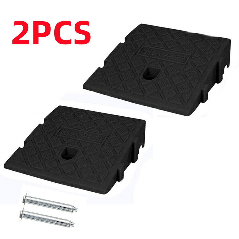 2X Kerb Access Ramps Plastic Threshold Ramp Cars Caravans Wheelchair