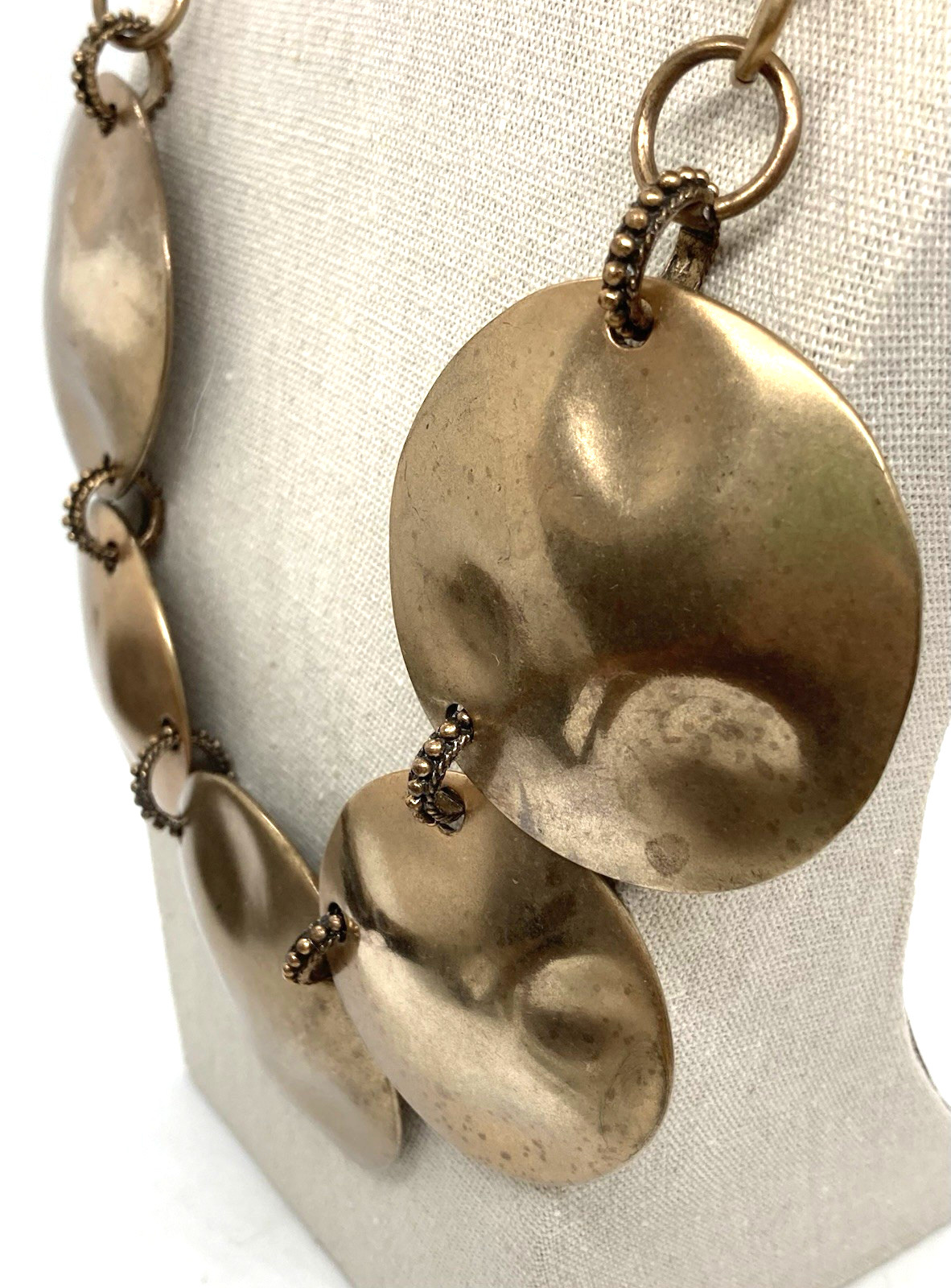 Large Bold Chico’s 22" Adjustable Statement Neckl… - image 5