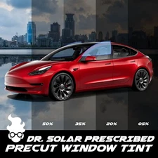 Window Tint Kit - No Fade Heat Protection,  Privacy - Black - Nano Carbon Film