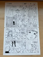 BARBIE #45 original art 1994 BASEBALL PINK SOX team spirit HALF SPLASH marvel