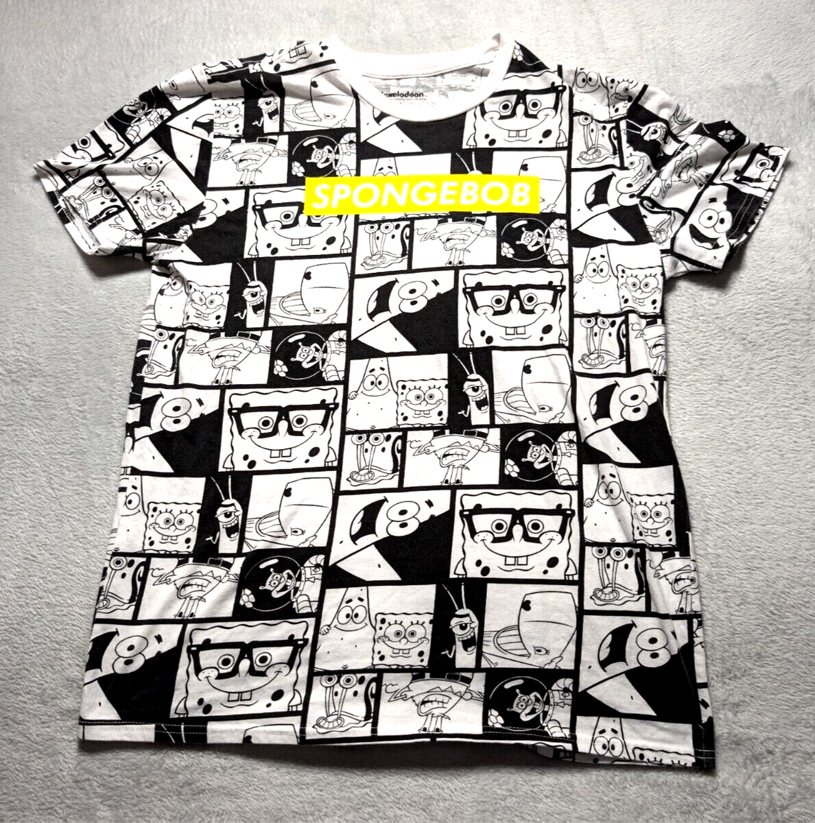 Nickelodeon SpongeBob SquarePants Supreme T-Shirt Large Black