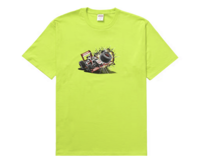 Supreme Crash Tee (FW21) Bright Green Size S Small Brand New! DS