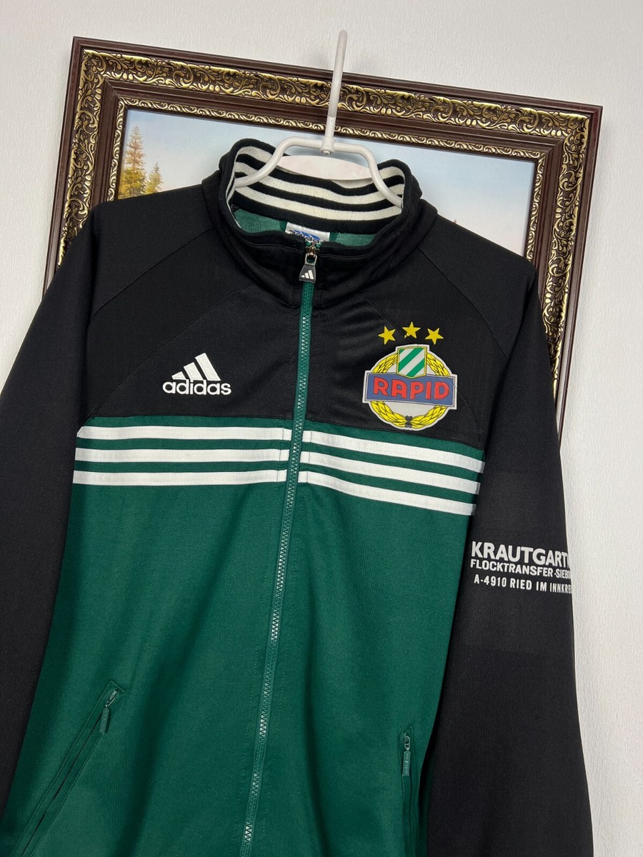 Vintage 90's Adidas SK Rapid Wien Football Jacket Soccer Track Top