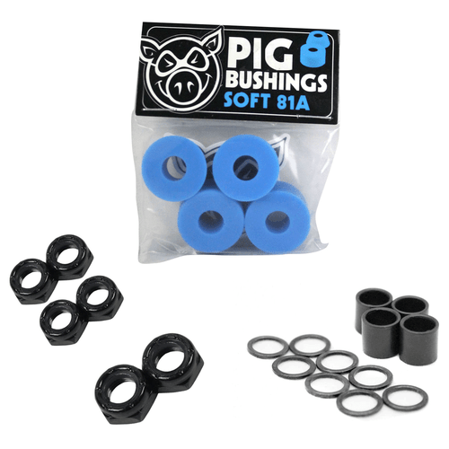 Pig Skateboard Bushings with Dime Bag Axle, Kingpin Nuts and Speed Kit - Picture 2 of 49