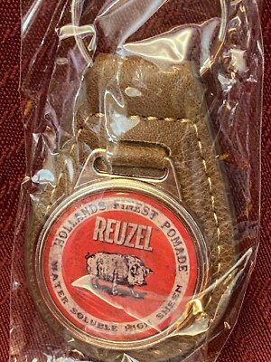 Red Logo REUZEL KEY CHAIN/Leather FOB