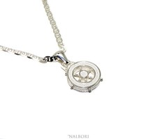 Collana vero argento 925 maglia marina massiccia ciondolo timone nautico uomo