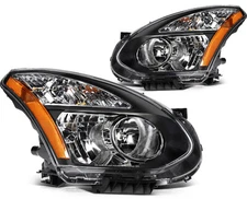 For Nissan For Rogue 2008 - 2013 Headlights Assembly Chrome Housing Left+Right