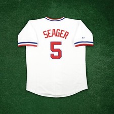 Corey Seager 1972 Texas Rangers Cooperstown Men's Home White Throwback Jersey