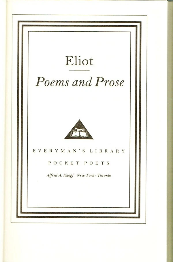 1998 T S Eliot Poems and Prose - Image 3 of 4