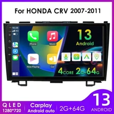 2+64GB For Honda CRV 2007-2011 9" Android 13 Car Stereo Radio GPS Car Play WIFI