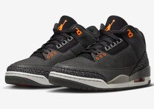 Nike Air Jordan Retro 3 AJ3 Fear Pack Grey Orange Black CT8532 080 Shoe Size 15
