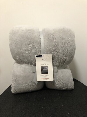 M&S Cosy Edit Thermowarmth Teddy Fleece Bedset Duvet Cover