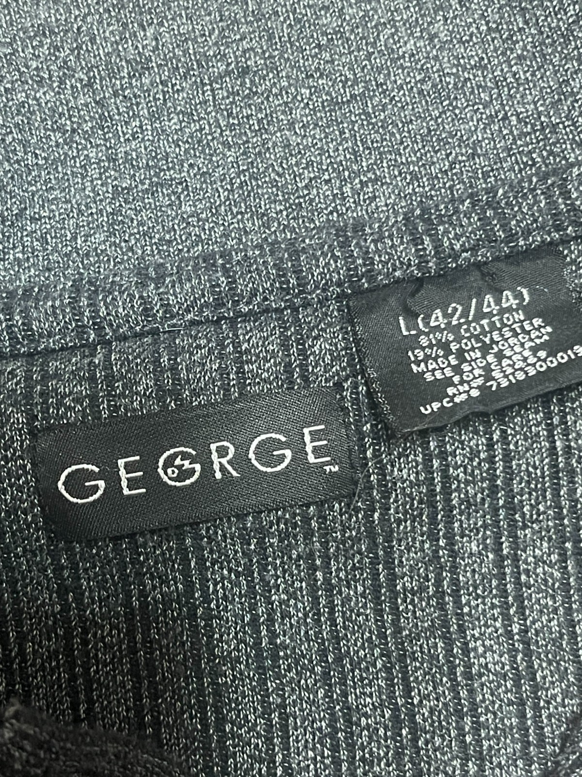 George Sweater, Men's Size Large, Gray, Turtleneck, Pullover, Long Sleeve image 5