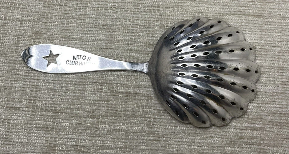 Antique Possible Sterling Silver Sugar Sifter Shell Shaped Spoon Star Piercing - Image 2 of 4