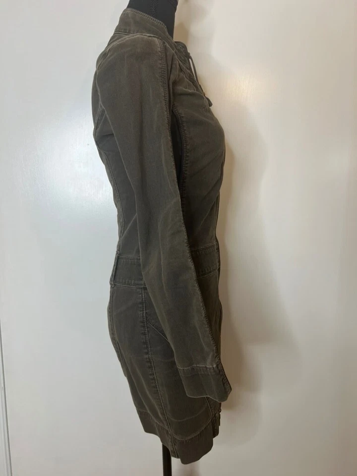 Diesel Women's Corduroy Military-Style Jacket/Dress with Tassel Details-Size XS - Image 4 of 4