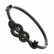 Pulsera brazalete con bisagras marca oscura Harry Potter negro mordedor calavera serpiente disfraces