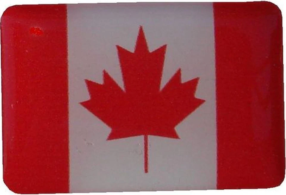 MARKENLOS 3 D Aufkleber Kanada Flagge Fahne wetterfest Amerika Ottawa Quebec Toronto USA