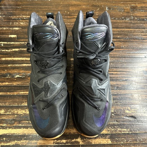 Men’s Size 14 - Nike LeBron 13 Black Lion 807219-001 Very Clean Pre Owned - Picture 4 of 8