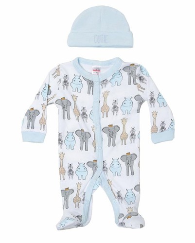 Tiny Baby Boy Clothes Layette Set Starter Outfit Hat Babygrow Bodysuit Premature - Picture 15 of 26