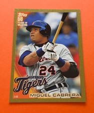 2010 Topps Gold Parallel Miguel Cabrera #/2010 - Detroit Tigers Superstar Legend