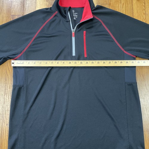 Lands End Shirt Herren L Tailored Fit 1/4 Zip Pullover Mock Neck sportlich schwarz - Bild 4 von 14