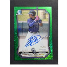 2026 Bowman Chrome Roldy Brito 1st Auto Green Shimmer Refractor /99 #CPA-RB