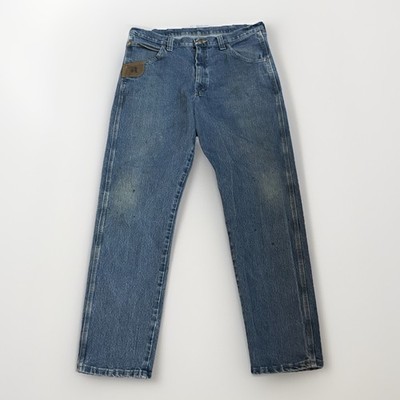 Wrangler Riggs Workwear Denim Straight Leg Men s 38 Reinforced Pockets