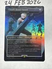 Cloud's Buster Sword - Umezawa's Jitte (Rainbow Foil) Secret Lair Drop Foil