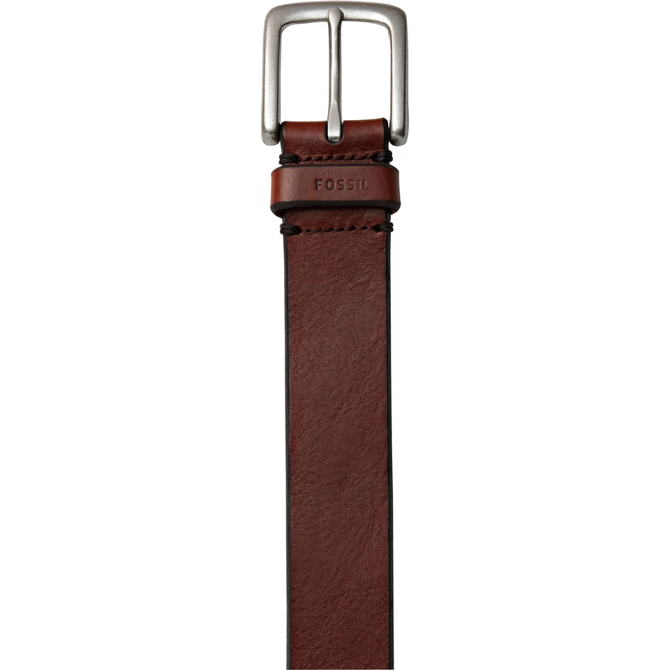 Cinturón de cuero marrón Fossil Joe para hombre (talla 34) - 38 mm de ancho Foto 2 de 4