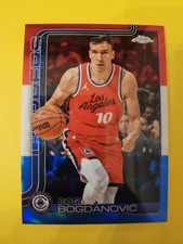 2025-26 Topps Chrome Red White and Blue Refractors #92 Bogdan Bogdanovic