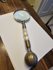 Large 12" brass magnifying