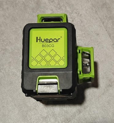 Huepar B03CG 3x360° Grünlaser Kreuzlinienlaser Set mit Stativ & Transporttasche