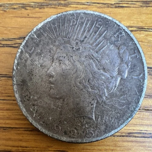 1925 Peace Dollar $1 Silver Coin Circulated Uncertified 0.9 Fineness US $1