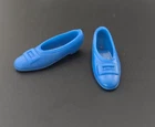Vintage 1960s Mattel Francie Japan Blue Buckle Shoes