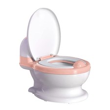 Potty Training Toilet, Realistic Seat, Toddler White, Pink