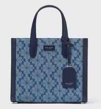 Kate Spade Spade Flower Jacquard Denim Manhattan Small Tote Crossbody